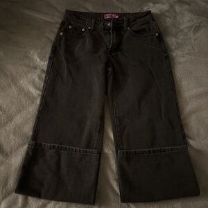 Petite Raelynn washed low rise baggy jeans